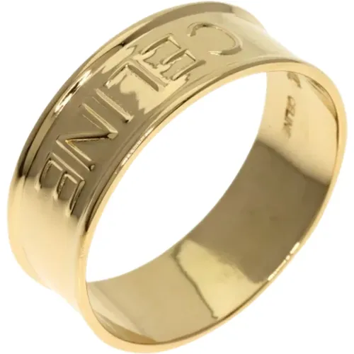 Pre-owned Gold rings , female, Sizes: ONE SIZE - Celine Vintage - Modalova