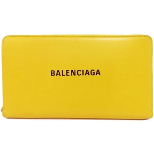 Pre-owned Wallets, female, , Size: ONE SIZE Pre-owned Leather wallets - Balenciaga Vintage - Modalova