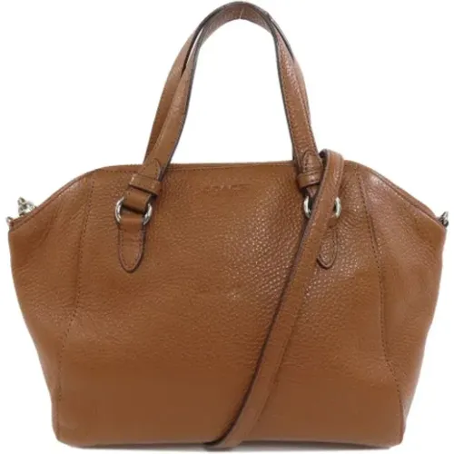 Pre-owned Leather handbags , female, Sizes: ONE SIZE - Coach Pre-owned - Modalova