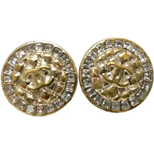 Pre-owned Jewellery, female, , Size: ONE SIZE Pre-owned Metal earrings - Chanel Vintage - Modalova