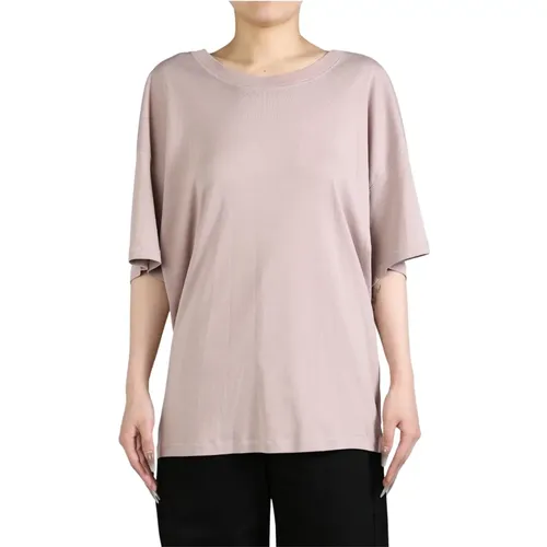 Violettes Ice Ripp-T-Shirt , Damen, Größe: M - Lemaire - Modalova