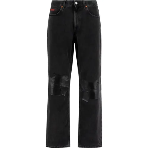 Relaxed Fit Dark Grey Denim Jeans , male, Sizes: L - Martine Rose - Modalova