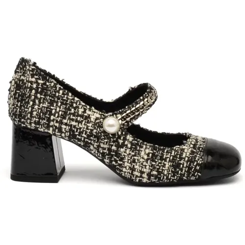 Pumps, female, , Size: 7 1/2 US Tweed Pumps - Roberto Festa - Modalova