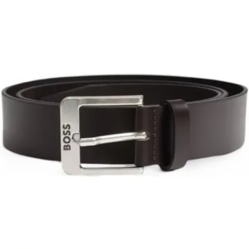 Belts, male, , Size: 110 CM Luxury Leather Belt Collection Spring/Summer - Hugo Boss - Modalova