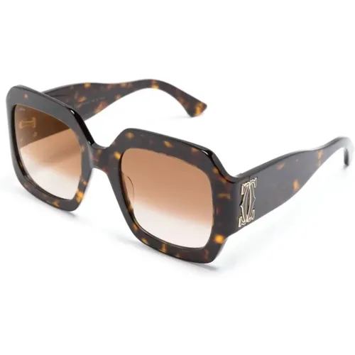 Havana Sunglasses, versatile and stylish , female, Sizes: 54 MM - Cartier - Modalova