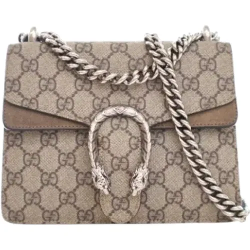 Pre-owned Cross Body Bags, female, , Size: ONE SIZE Pre-owned Coated canvas handbags - Gucci Vintage - Modalova