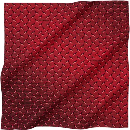 Limited Edition Diamond Plate Bandana , male, Sizes: ONE SIZE - Supreme - Modalova