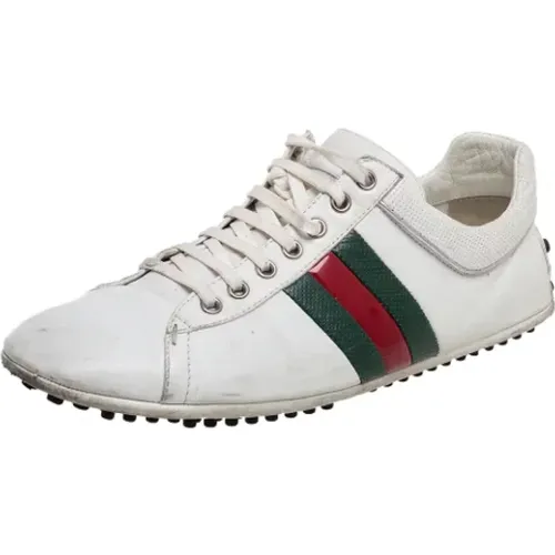 Pre-owned Sneakers, female, , Size: 12 US Pre-owned Leather sneakers - Gucci Vintage - Modalova