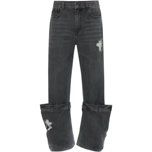 Graue Denim Bucket Jeans - JW Anderson - Modalova