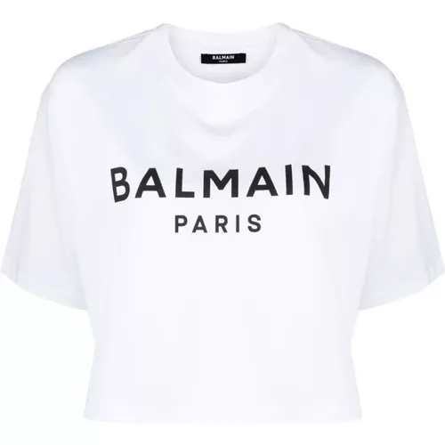 Cropped T-Shirt Balmain - Balmain - Modalova