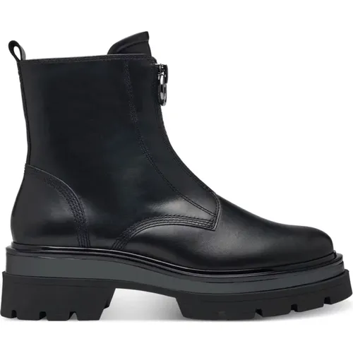 Schwarze Geschlossene Booties , Damen, Größe: 37 EU - tamaris - Modalova