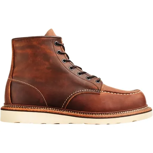 Classic Moc Toe Boot - Copper Rough Tough , male, Sizes: 9 1/2 UK, 6 UK, 7 1/2 UK, 10 UK, 7 UK, 9 UK, 5 UK - Red Wing Shoes - Modalova