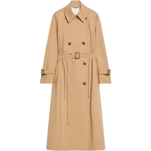 Wool Blend Trench Coat , female, Sizes: 2XS, S, XS - Max Mara Weekend - Modalova