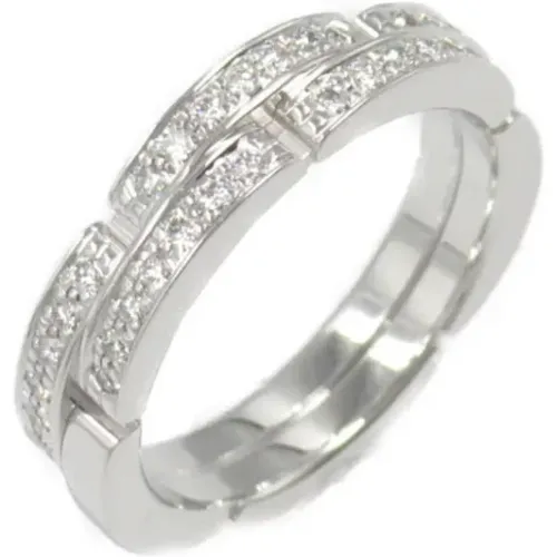 Pre-owned Jewellery, female, , Size: ONE SIZE Pre-owned White Gold rings - Cartier Vintage - Modalova