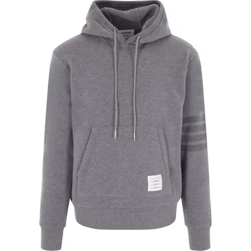 Grey Wool Sweater with 4bar Detail , male, Sizes: S, L, M, XL - Thom Browne - Modalova