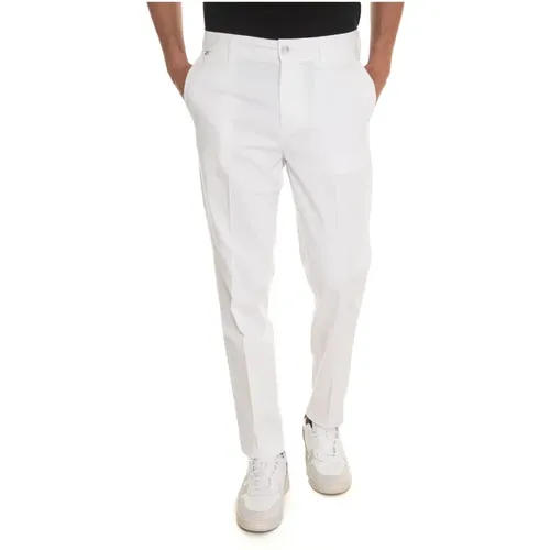 Chinos, male, , Size: L Classic chino pants with logo detail - Boss - Modalova