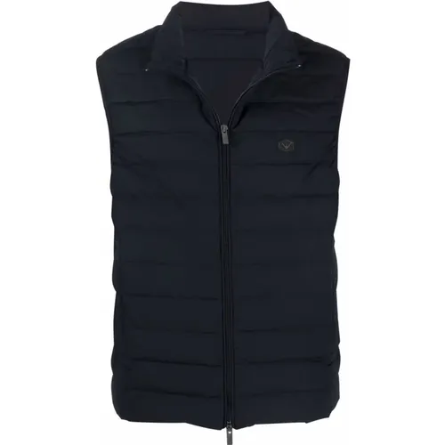 Blaue Gesteppte Gilet Jacke - Emporio Armani - Modalova