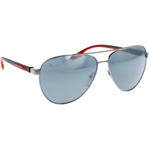Sport Mirror Lens Sunglasses , male, Sizes: 61 MM - Prada - Modalova