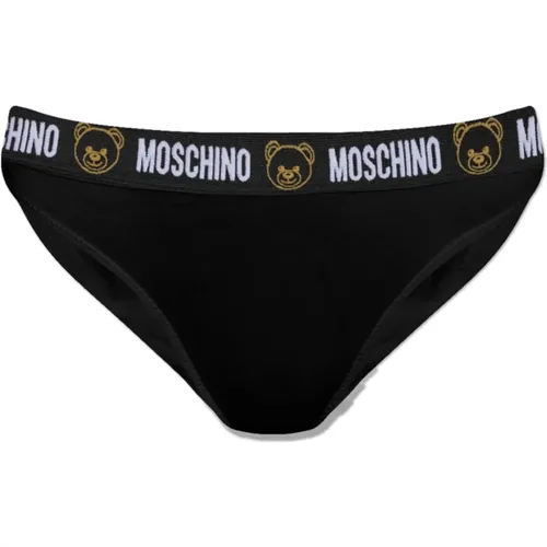 Bottoms, female, , Size: S Logo Thong - Moschino - Modalova