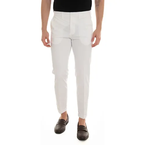 Chinos, male, , Size: W32 Roll Hem Chino Pants - Fay - Modalova