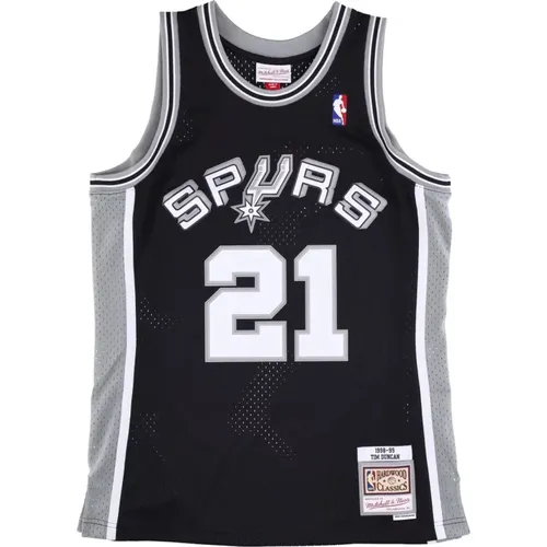 Sportswear, male, , Size: S Tim Duncan NBA Swingman Tank Top - Mitchell & Ness - Modalova