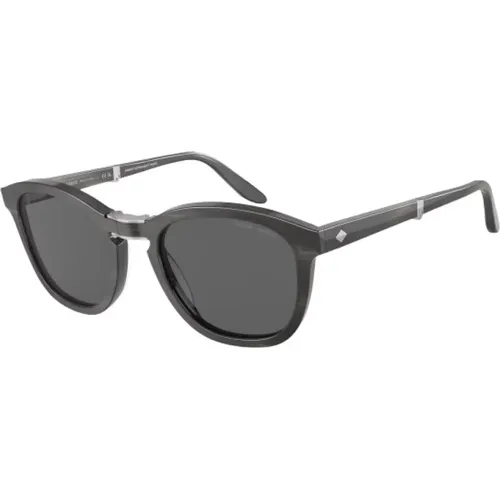 Graue Acetat Sonnenbrille Ar8170-5964B1 - Giorgio Armani - Modalova