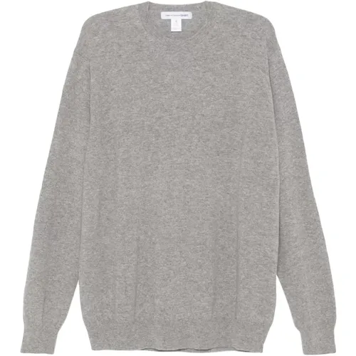 Wool Ribbed Sweater , male, Sizes: L, XS, M, S - Comme des Garçons - Modalova