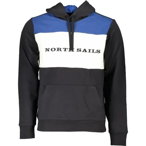 Long Sleeve Hooded Sweatshirt with Logo and Embroidery , male, Sizes: L, 2XL, XL - North Sails - Modalova