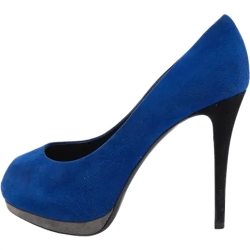 Pre-owned Pumps, female, , Size: 7 US Pre-owned Suede heels - Giuseppe Zanotti Pre-owned - Modalova