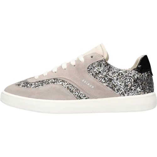 Beige Glitter Sneakers Ray Owen , Damen, Größe: 39 EU - Nubikk - Modalova