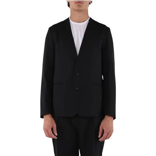 Slim Fit V-Neck Jacket with Pockets , male, Sizes: M - Mauro Grifoni - Modalova