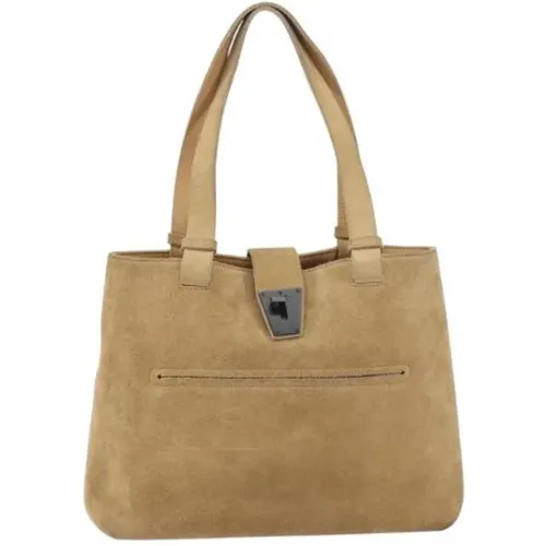 Pre-owned Shoulder Bags, female, , Size: ONE SIZE Pre-owned Suede Shoulder Bag - Gucci Vintage - Modalova