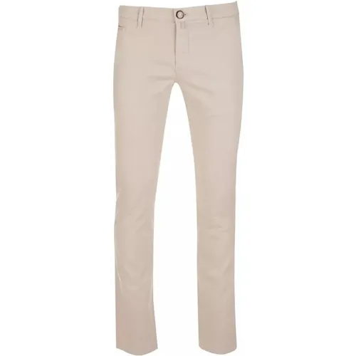 Slim-Fit Cotton Trousers , male, Sizes: W32, W38 - Jacob Cohën - Modalova