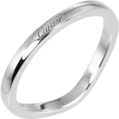 Pre-owned Jewellery, female, , Size: ONE SIZE Pre-owned Platinum rings - Cartier Vintage - Modalova