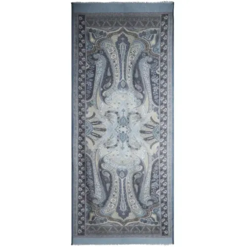 Scarves, male, , Size: ONE SIZE Printed Marine Scarf Amebas Style - ETRO - Modalova