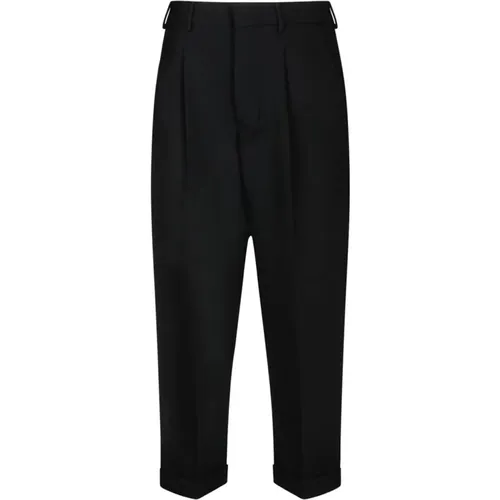 Chinos, male, , Size: W38 Box Pleated Trousers - Ami Paris - Modalova