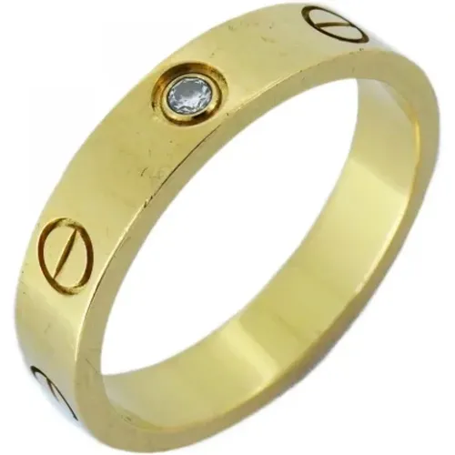 Pre-owned Gold rings , female, Sizes: ONE SIZE - Cartier Vintage - Modalova