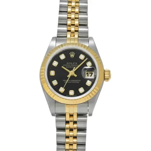 Pre-owned Yellow Gold watches , female, Sizes: ONE SIZE - Rolex Vintage - Modalova