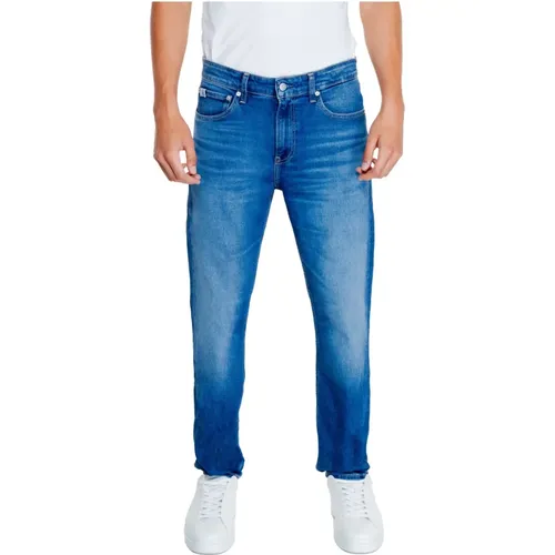 Blaue Zip & Button Herren Jeans , Herren, Größe: W31 L32 - Calvin Klein Jeans - Modalova