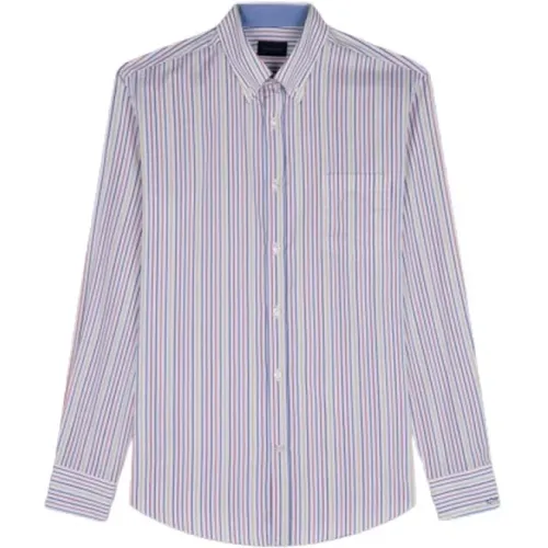 Striped Cotton Shirt - J-Fit Style , male, Sizes: 5XL, 2XL - PAUL & SHARK - Modalova