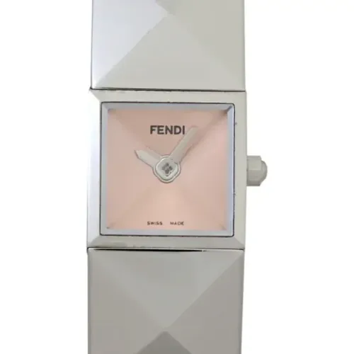 Pre-owned Watches, female, , Size: ONE SIZE Pre-owned Stainless Steel watches - Fendi Vintage - Modalova