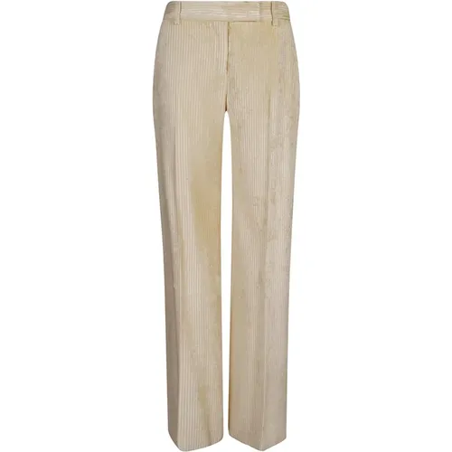 Corduroy Bootcut Trousers , female, Sizes: S, XS, 2XS - Ermanno Scervino - Modalova