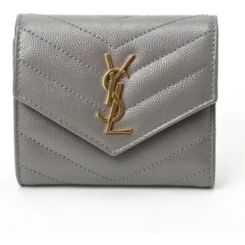 Pre-owned Wallets, female, , Size: ONE SIZE Pre-owned Fabric wallets - Saint Laurent Vintage - Modalova