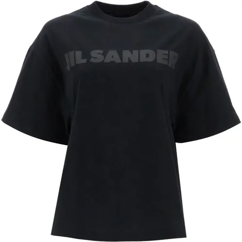 Oversized Logo T-shirt , Damen, Größe: L - Jil Sander - Modalova