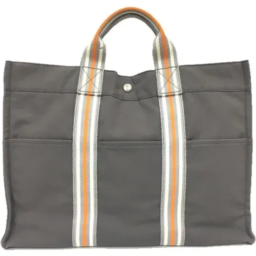 Pre-owned Tote Bags, female, , Size: ONE SIZE Pre-owned Canvas handbags - Hermès Vintage - Modalova