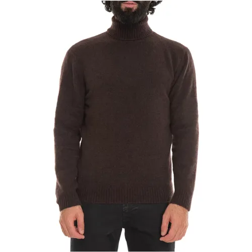 Turtlenecks, male, , Size: 2XL Cashmere Turtleneck Pullover Slim Fit - Hindustrie - Modalova