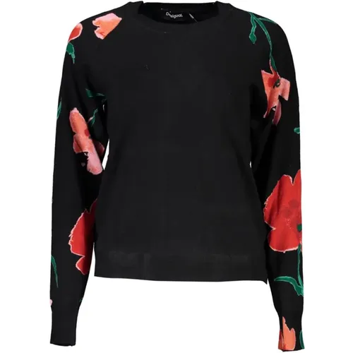 Stylischer Kontrastpullover , Damen, Größe: M - Desigual - Modalova