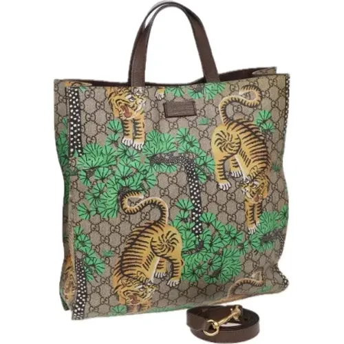 Pre-owned Tote Bags, female, , Size: ONE SIZE Pre-owned Leather totes - Gucci Vintage - Modalova