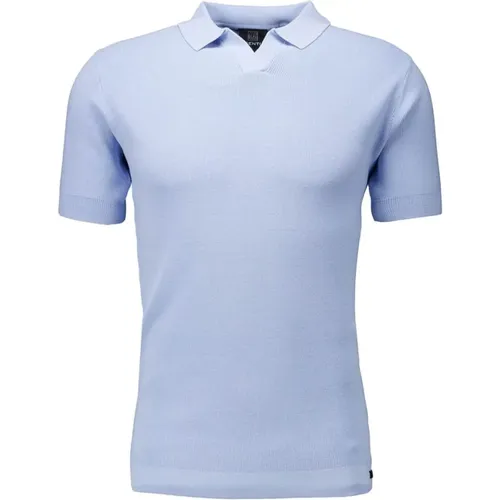 Light Ribbed Polo Shirt , male, Sizes: S - Genti - Modalova