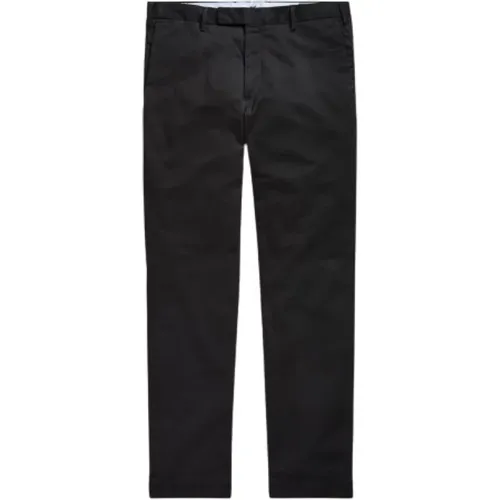 Slim Fit Chino Hose Hudson Schwarz , Herren, Größe: W34 - Polo Ralph Lauren - Modalova